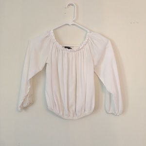 Brandy Melville White Off Shoulder Maura BlouseO/S